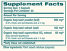 Holy Basil 60 Capsules by Himalaya Wellness supplement facts label


