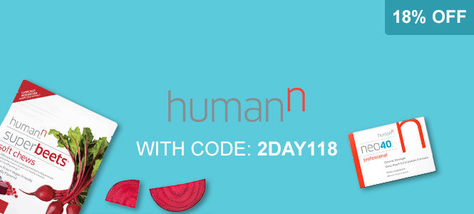 Get 18% OFF HumanN supplements with discount code 2DAY118