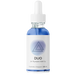 Supplement container labeled 'DUO' with a white lid on a white background