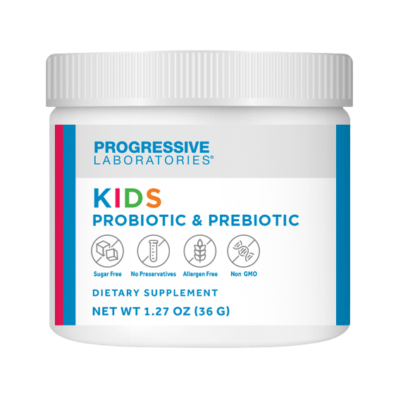 Kid's Probiotic & Prebiotic Powder 30 Servings by Progressive Labs
