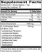Kid's Probiotic & Prebiotic Powder 30 Servings by Progressive Labs supplement facts label
