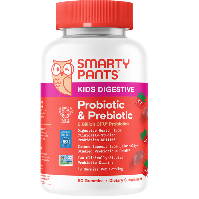 Kids Probiotic Complete Strawberry Creme 60 Gummies by SmartyPants Vitamins