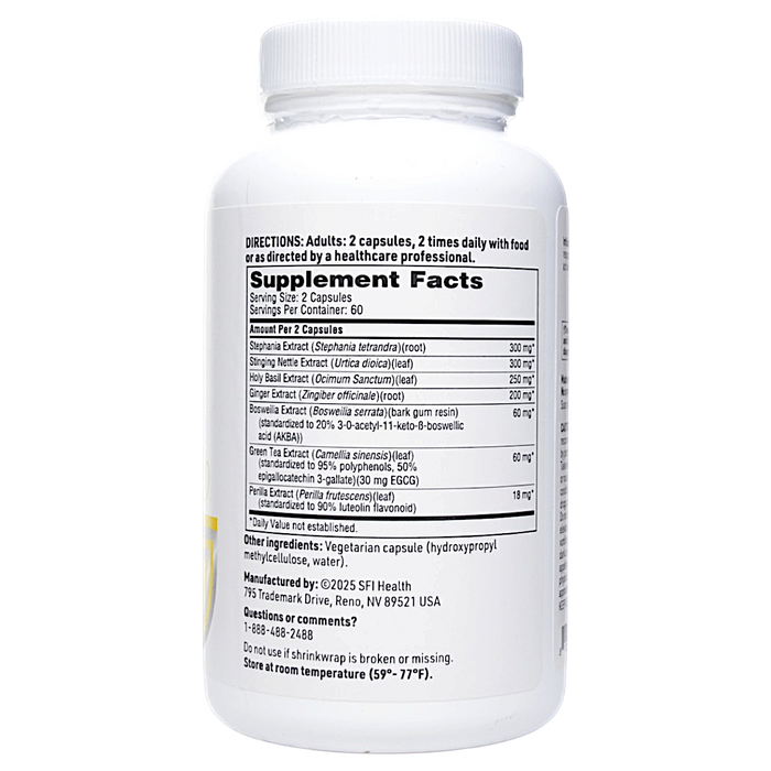 Klaire Labs/SFI Health's InflammoHealth 120 capsules Supplement Facts