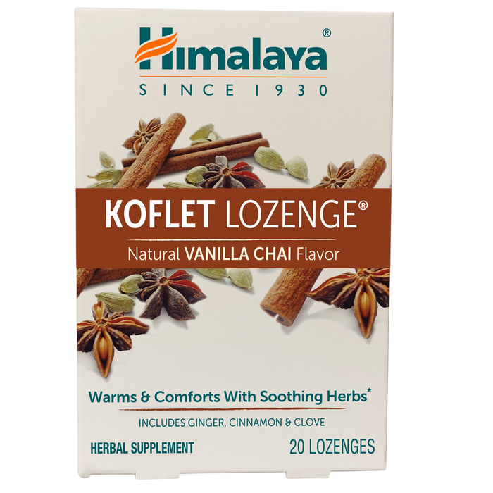 Koflet Lozenges 20 Count by Himalaya Wellness vanilla chai
