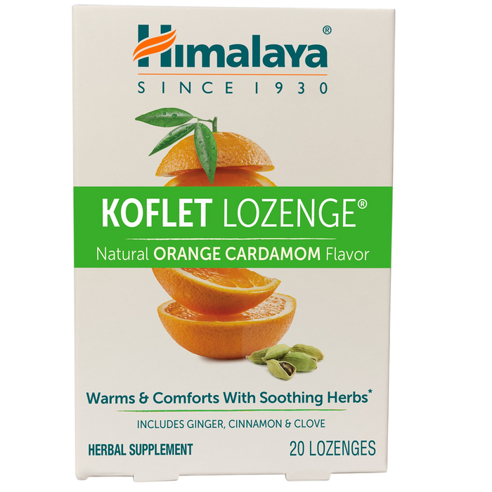 Koflet Lozenges Orange Cardamom 20 Lozenges by Himalaya Wellness