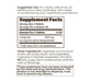 L-Arginine SR 350mg 60 Tablets by Endurance Products supplement facts
