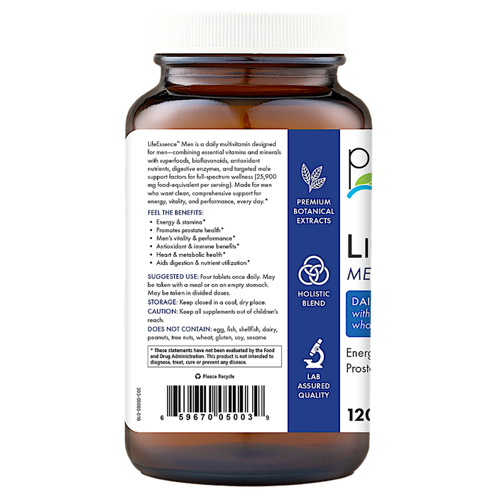 LifeEssence Men Multivitamin 120 tabs by Pure Essence