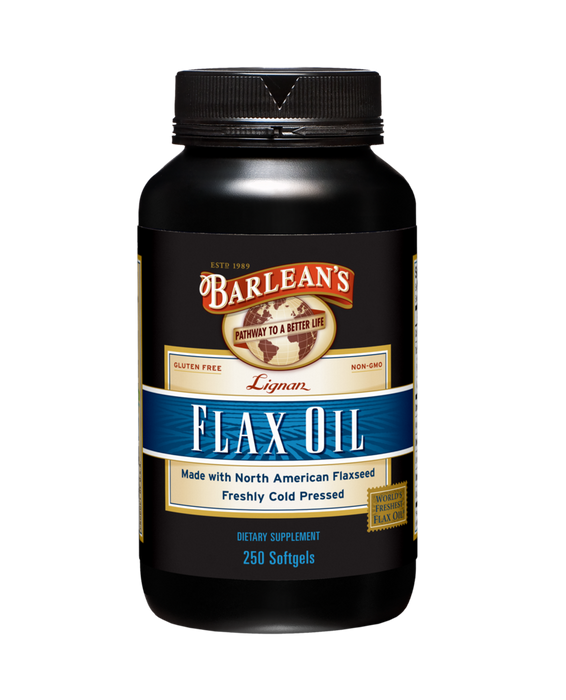 Lignan Flax Oil 250 Softgels by Barlean's Organic Oils