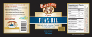 Lignan Flax Oil 250 Softgels by Barlean's Organic Oils recommendations and supplement facts label