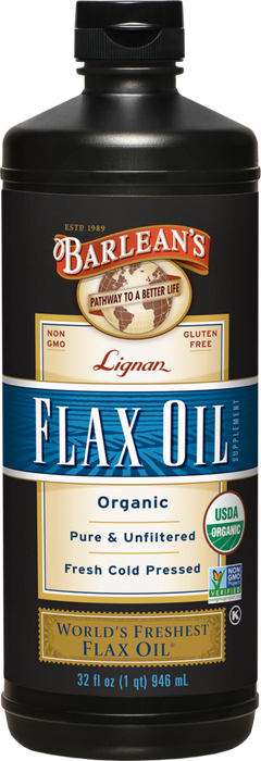 Lignan Flax Oil by Barlean's Organic Oils 32 fl oz