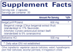 Lipid Support Complex 60 Capsules by Pure Encapsulations supplement facts label
