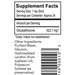 Liposomal Glutathione 4 fl oz by Readisorb supplement facts
label
