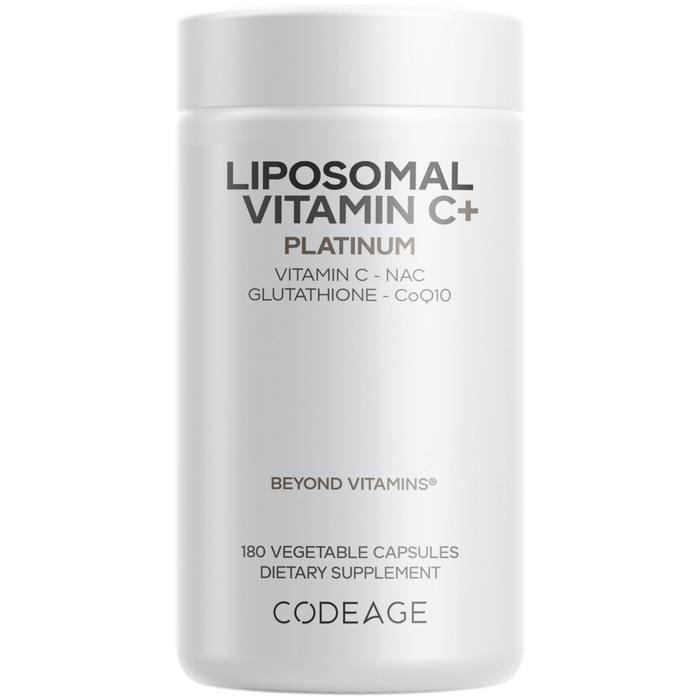 Liposomal Vitamin C+ Platinum 180 Capsules by CodeAge
