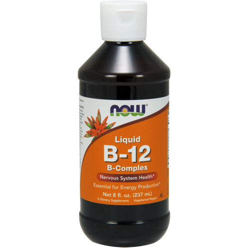 NOW, Liquid B-12 (B-Complex) 8 fl oz front view