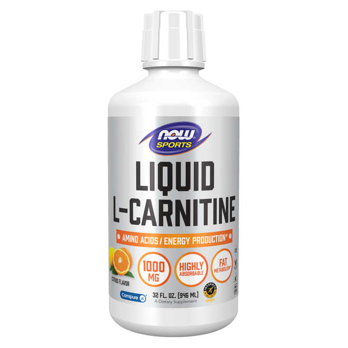 NOW, Liquid L-Carnitine 1000 mg Citrus 32 fl oz