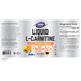 NOW, Liquid L-Carnitine 1000 mg Citrus 32 fl oz, Label