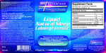 Liquid Natural Sleep Calming 4 fl oz by Dr.'s Advantage information label