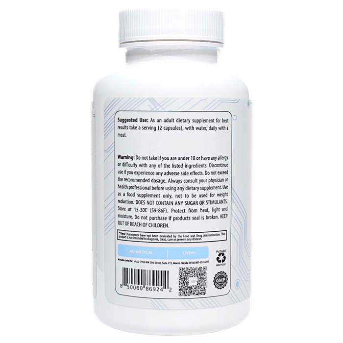 Project AD's Liver+ 60 capsules suggested use