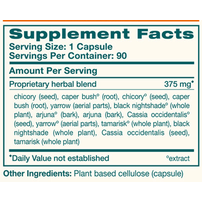 LiverCare 90 Capsules by Himalaya Wellness supplement facts label

