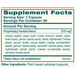 LiverCare 90 Capsules by Himalaya Wellness supplement facts label

