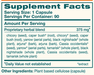 LiverCare 90 Capsules by Himalaya Wellness supplement facts label

