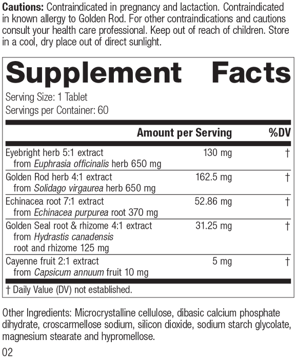 Rev 01 Supplement Facts Image