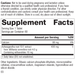 Ashwagandha Forte, Rev 01 Supplement Facts