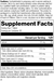 supplement fact label