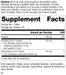 L1800 Rhodiola Schisandra R02 Supplement Facts Label