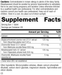 supplement fact label