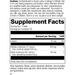 supplement fact label