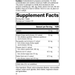 supplement fact label