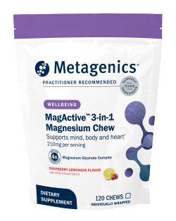 MagActive 3-in1 Magnesium Chew Raspberry Lemonade by Metagenics 120 
