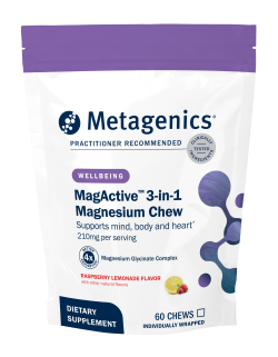 MagActive 3-in1 Magnesium Chew Raspberry Lemonade by Metagenics 60