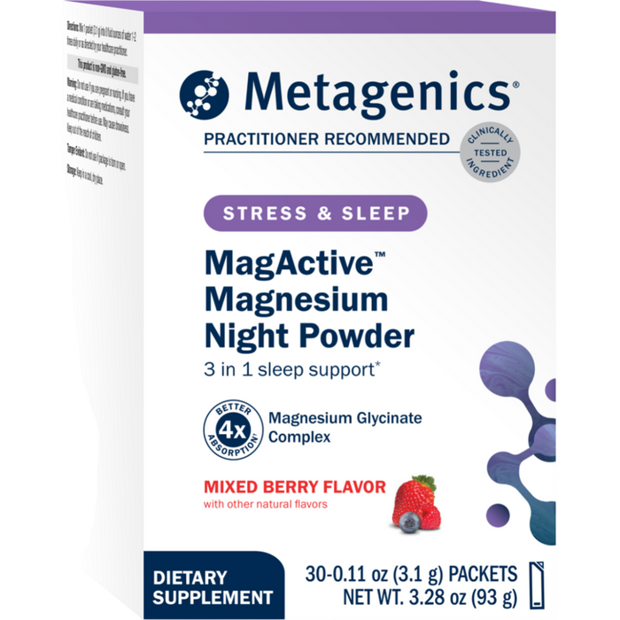 MagActive Magnesium Night Powder 30 Servings by Metagenics