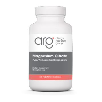 Allergy Research Group, Magnesium Citrate 180 vcaps