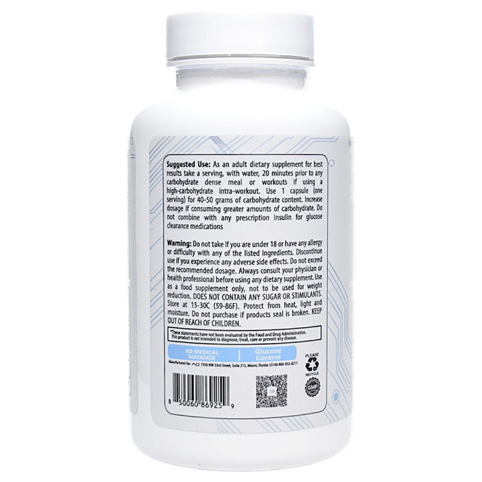 Project AD's Matador Glucose Control 60 capsules suggested use
