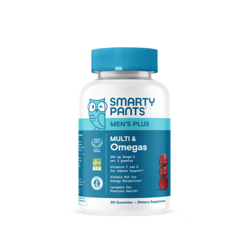 Men's Plus Multi & Omegas 90 Gummies by SmartyPants Vitamins