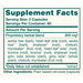 MenoCare 120 Capsules by Himalaya Wellness supplement facts label

