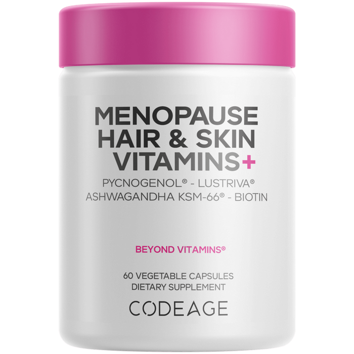 Menopause Hair & Skin Vitamins+ 60 Capsules by CodeAge