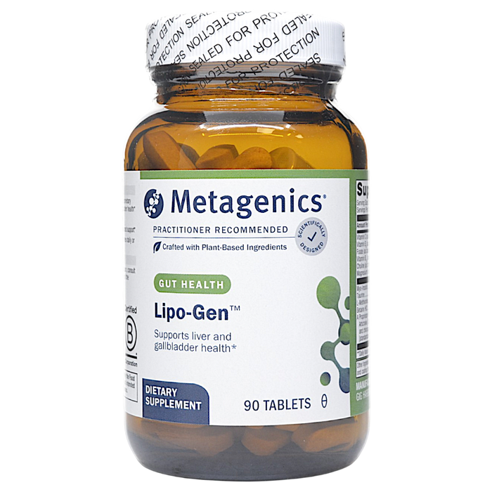 Bottle of Metagenics' Lipo-Gen 90 Tablets
