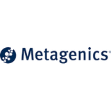 Metagenics logo on a white background