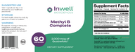 Methyl B Complete 60 Capsules by Inwell Biosciences information label