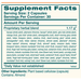 MindCare 60 Caplets by Himalaya Wellness supplement facts label
