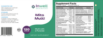 Mito Multi 120 Capsules by Inwell Biosciences information label