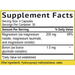 Smidge Morning Magnesium supplement facts label – 120 capsules