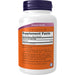 Supplement bottle with orange label and purple cap on a white background