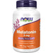 Melatonin supplement bottle with Now brand on a white background