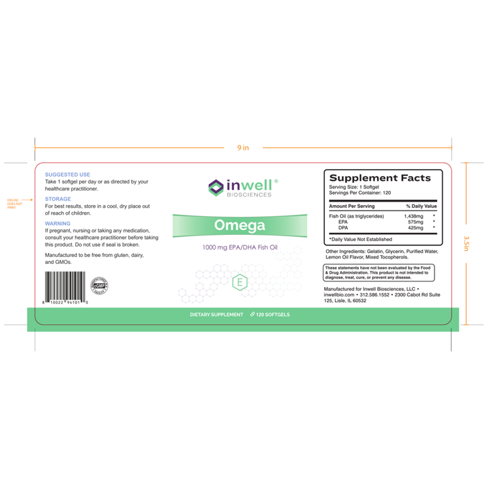 NT Cruise 90 Capsules by Inwell Biosciences information label