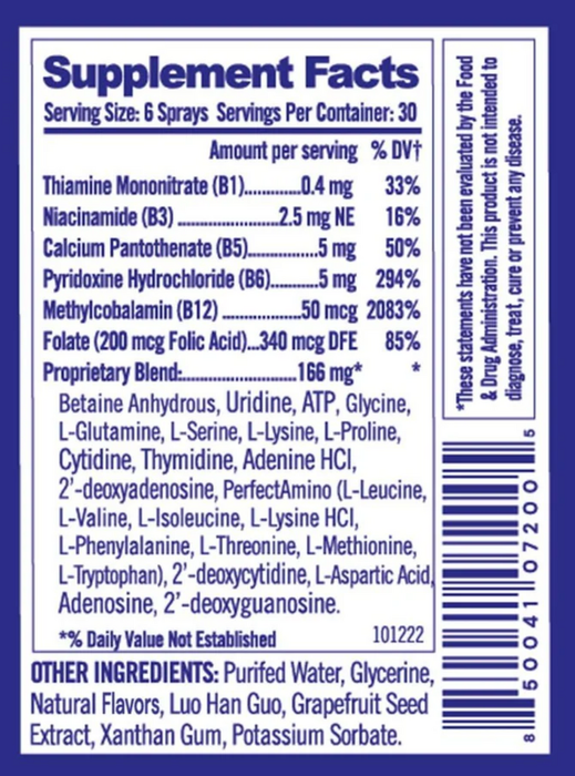 NU Cell by BodyHealth Supplement Facts label